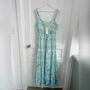 ROCOCO SAND Elan Maxi Beach Coastal Resort Dress NEW W/TAG Size M $650